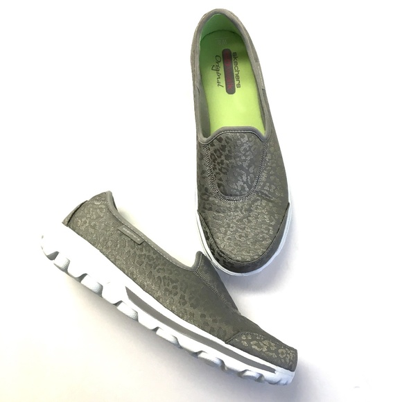 skechers go walk silver